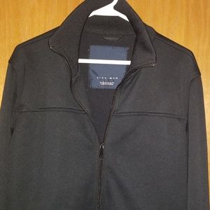 Zara Man Black Zip Front Jacket XL